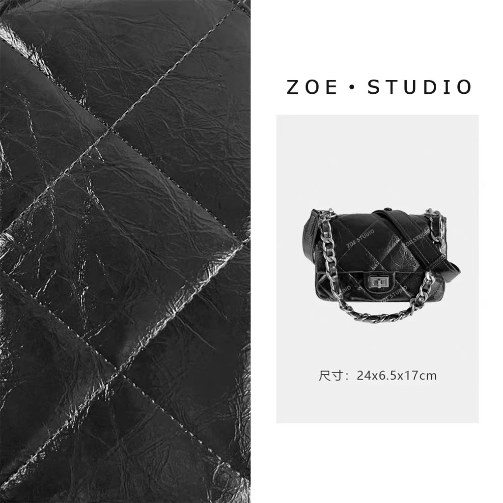 【佐伊甄选】ZT-D9613-B-黑色轻奢女士时尚百搭复古单肩腋下斜挎包