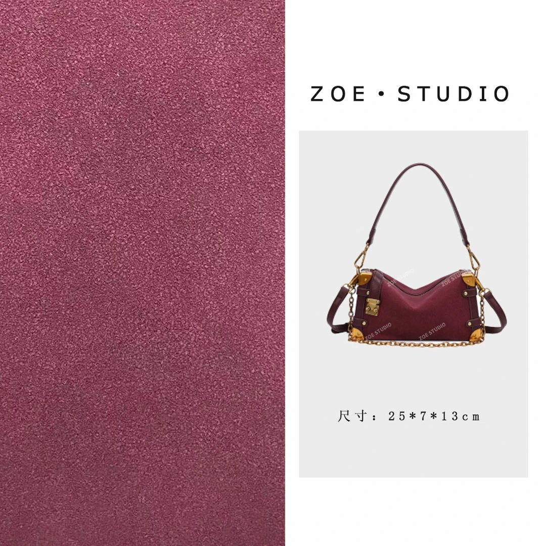 【佐伊甄选】QYX-8899-西梅紫韩版时尚气质小众肩包轻奢斜挎包包