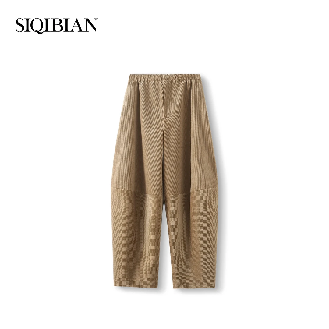 SIQIBIAN ｜复古灯芯绒阔腿休闲裤-K6912