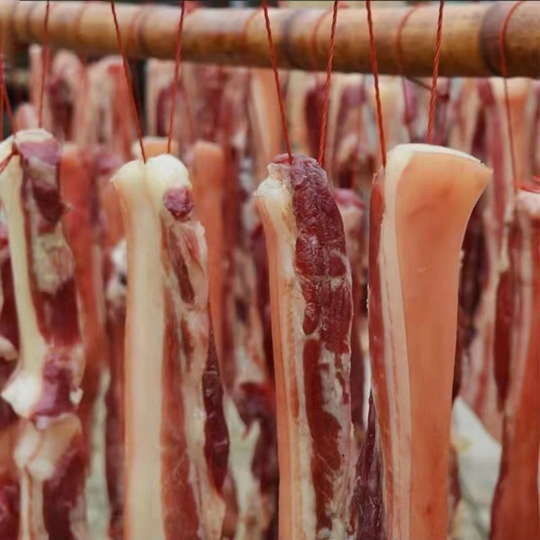 【代做风干肉】现场挑选土家肉正宗土猪肉代做风干肉五花肉后腿肉
