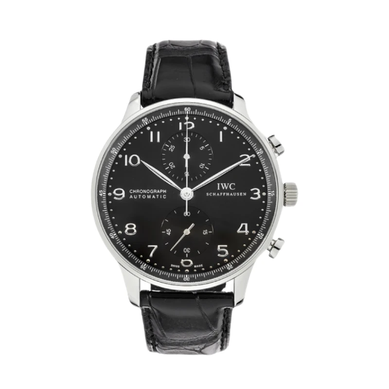99新 IWC/万国 葡萄牙系列黑色机械经典男款男表葡计
