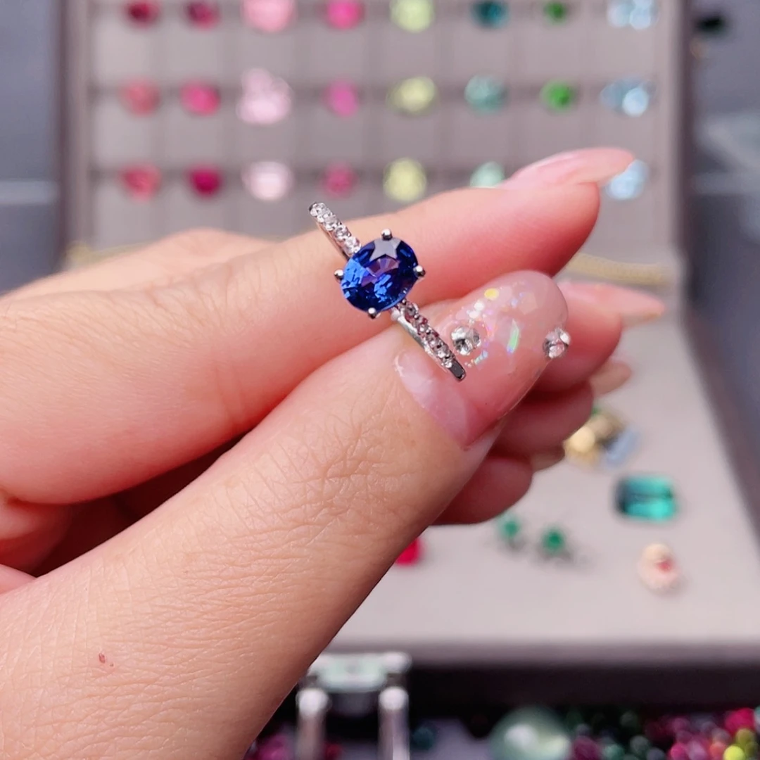 【闪购商品】定制蓝宝石裸石18K金镶嵌洛****x