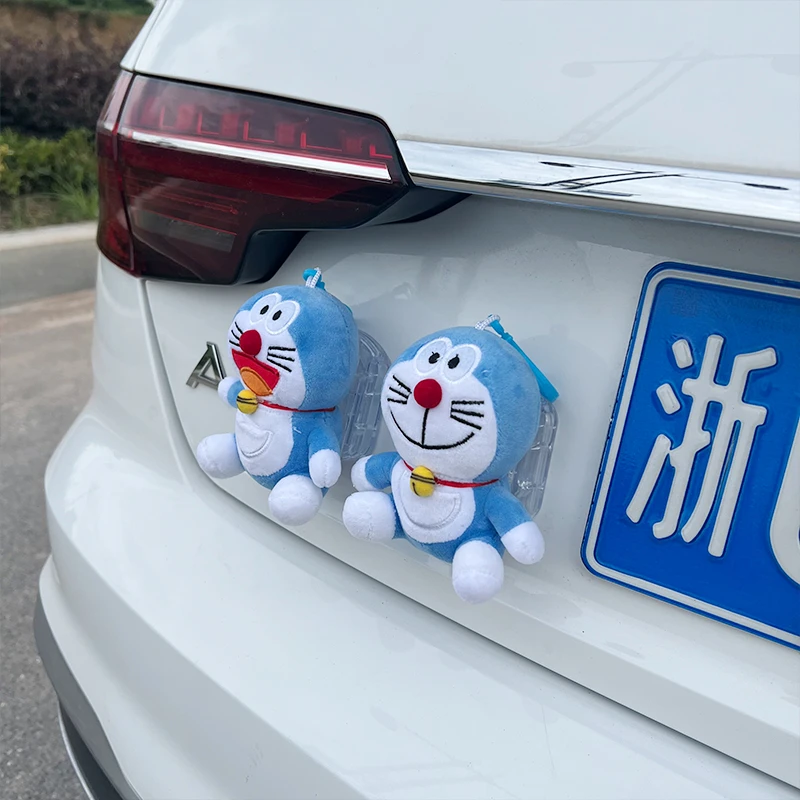 哆啦A梦汽车尾部挂件车外玩偶车载车屁股后备箱摩托电动车公仔