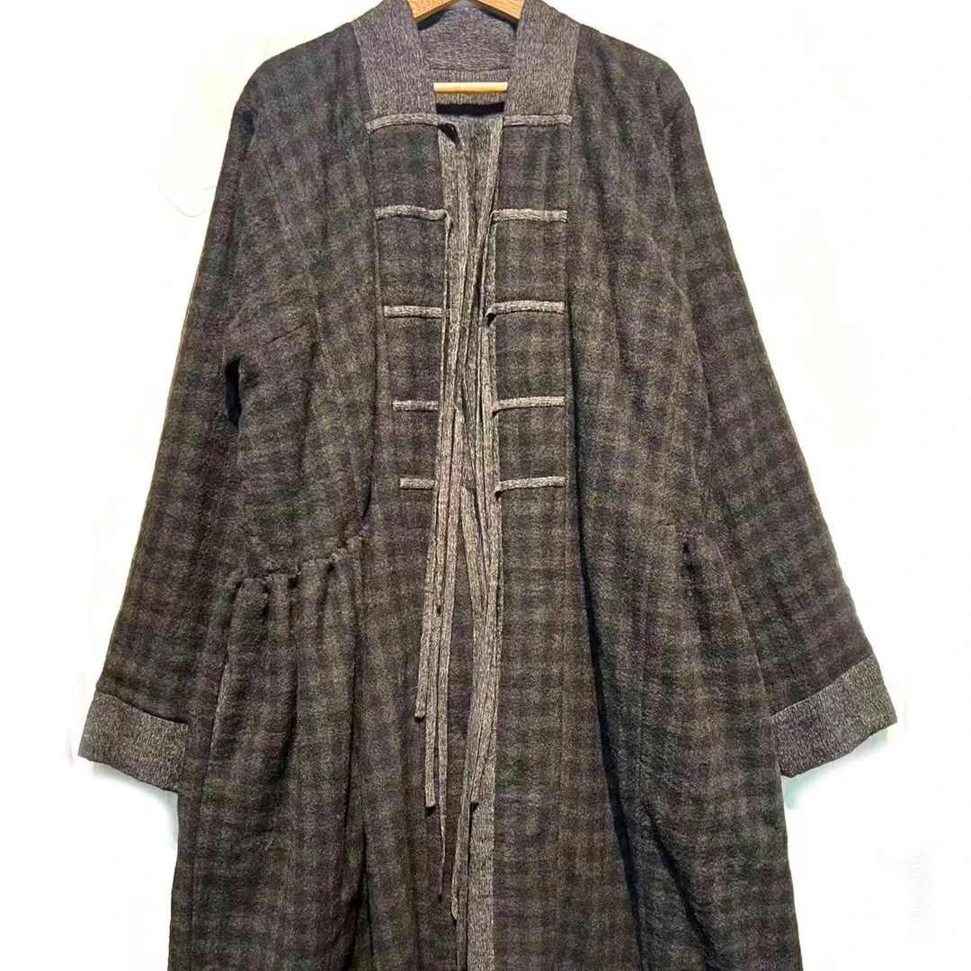 深深一刻 左岸迷香女装连衣裙 复古 中长款连衣裙 Z23FW5023