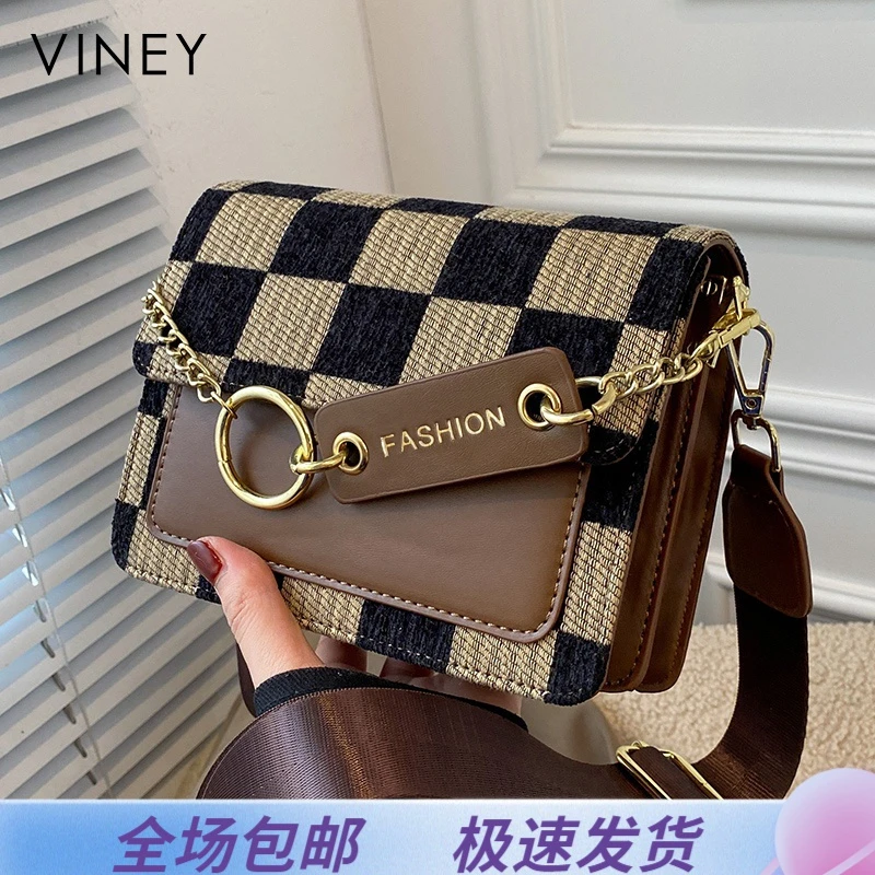 Viney包包女包2025新款复古单肩网红斜挎包生日礼物送女友送老婆