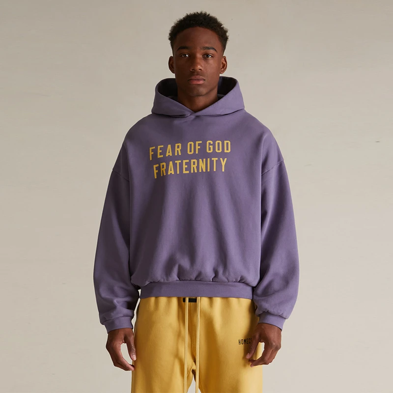 ESS24SS隐藏款帽衫重磅500G纯棉面料高街连帽卫衣