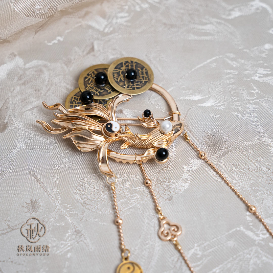 手工原创设计【云篆】国风新中式古风发夹边夹发饰中国风饰品头饰