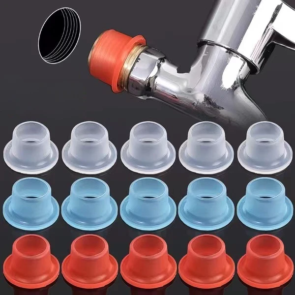 免缠硅胶生料带三角阀水龙头安装防水密封圈胶垫免生料带硅胶垫圈