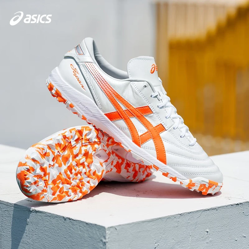 ASICS/亚瑟士热销足球鞋男C3 FF TF碎钉袋鼠皮缓震低帮足球训练鞋