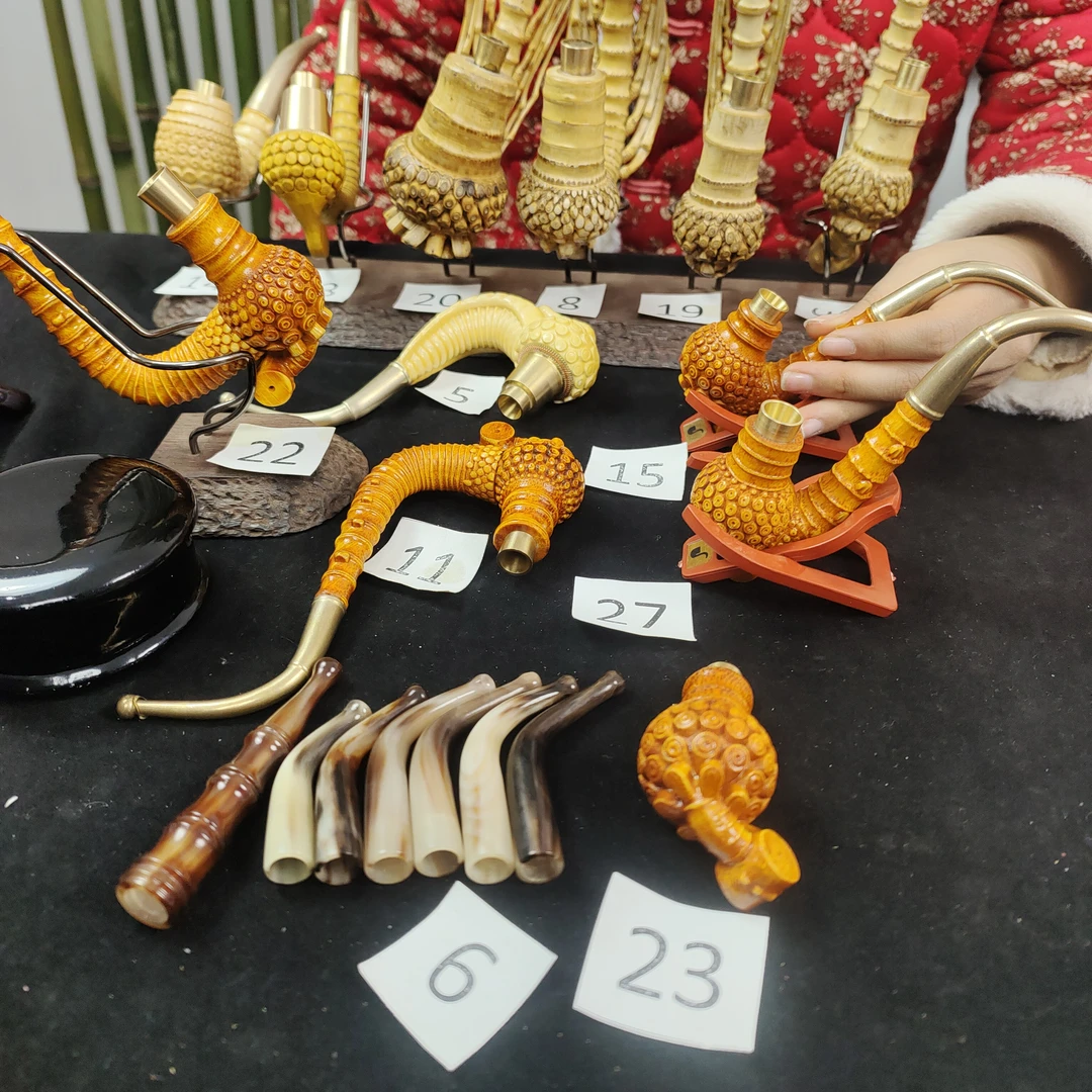 贵州民间工艺烟杆一物一拍