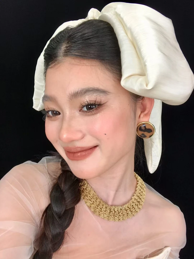 非金属布艺婚庆饰品 喜看俏皮蝴蝶结头饰HY287