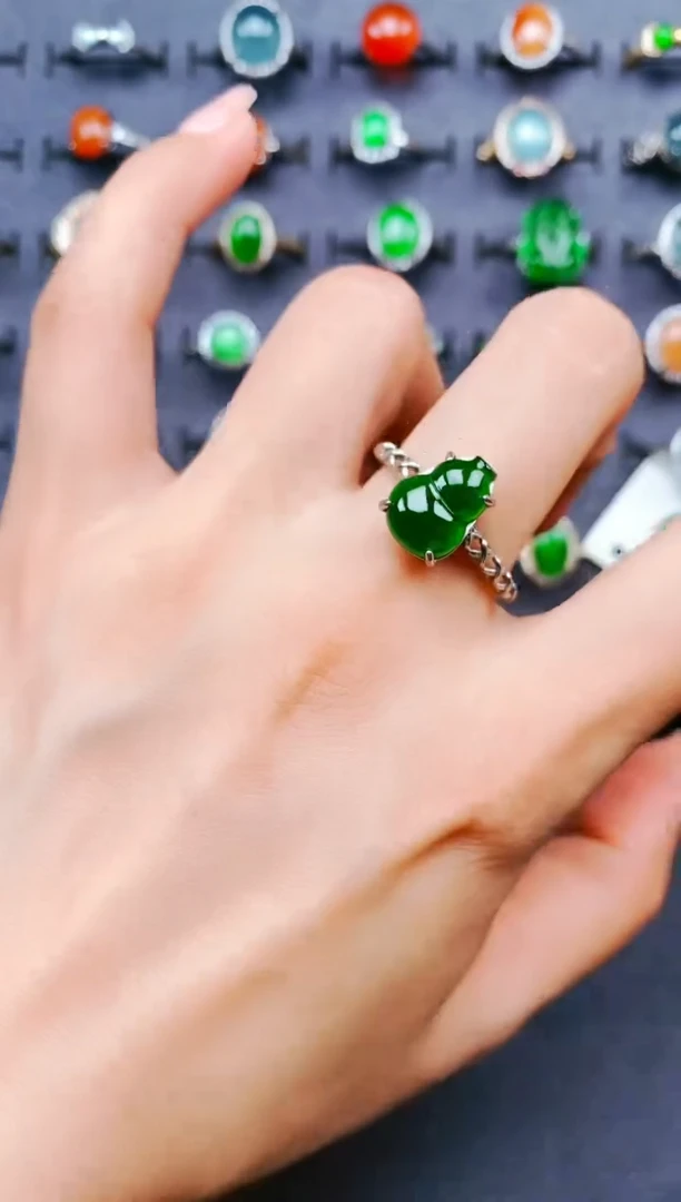 【闪购商品】翡翠戒指银S925镶嵌2222222222