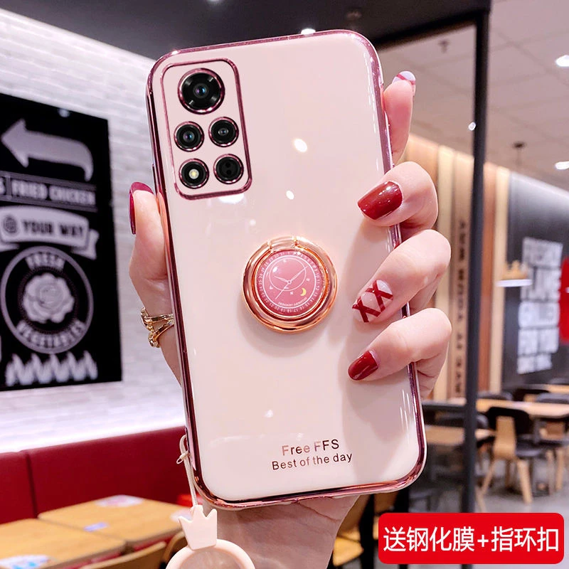 华为荣耀V40手机壳YOK-AN10保护套硅胶5G全包防摔YOKAN网红女曲屏