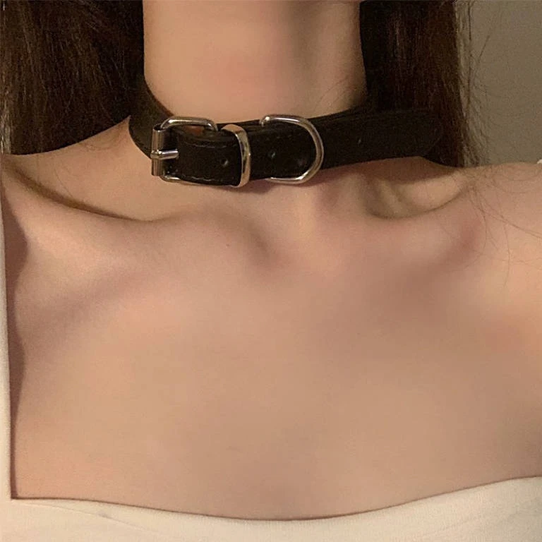 项圈女颈带choker小众设计皮颈男高级感气质ins小饰品