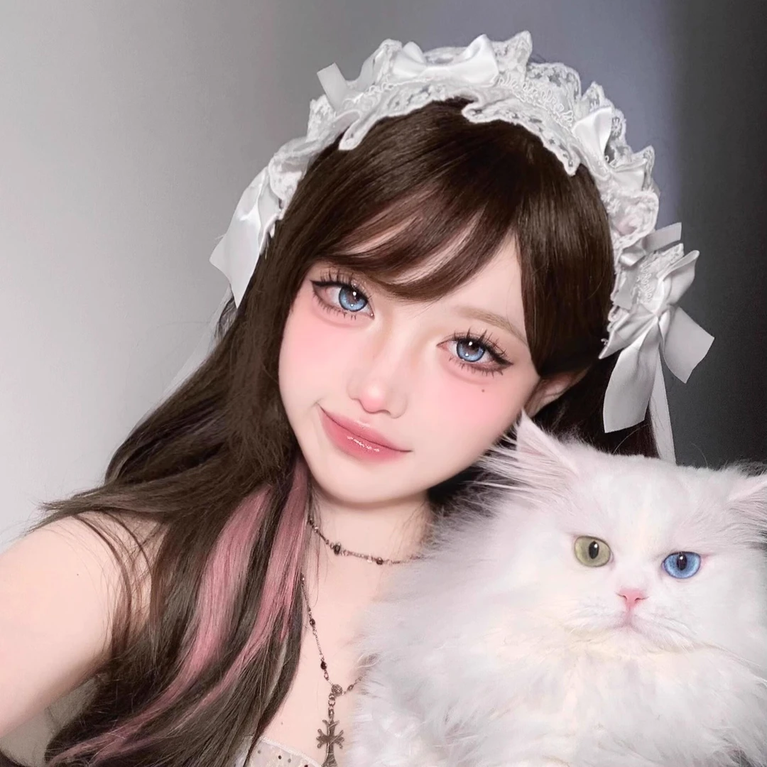 白色蝴蝶结蕾丝发带甜美可爱发箍法式复古头饰洛丽塔ins小饰品