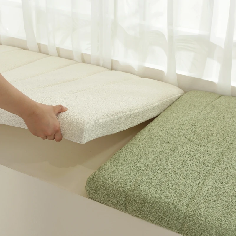 【直播间200】泰迪绒海绵卧室窗台垫网红加厚阳台飘窗垫定制可拆