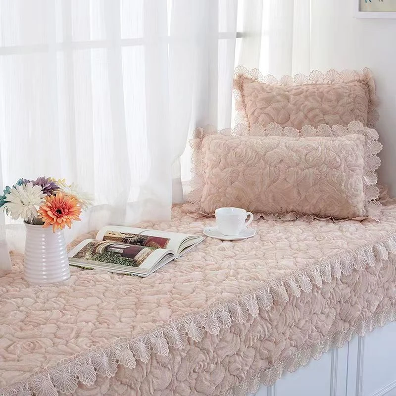 网红毛绒飘窗垫窗台垫2025新款卧室阳台垫子主卧防滑窗毯可机洗