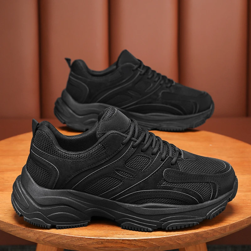 青少年夏季透气男鞋时尚百搭潮鞋子男款休闲男士防滑耐磨软底潮鞋