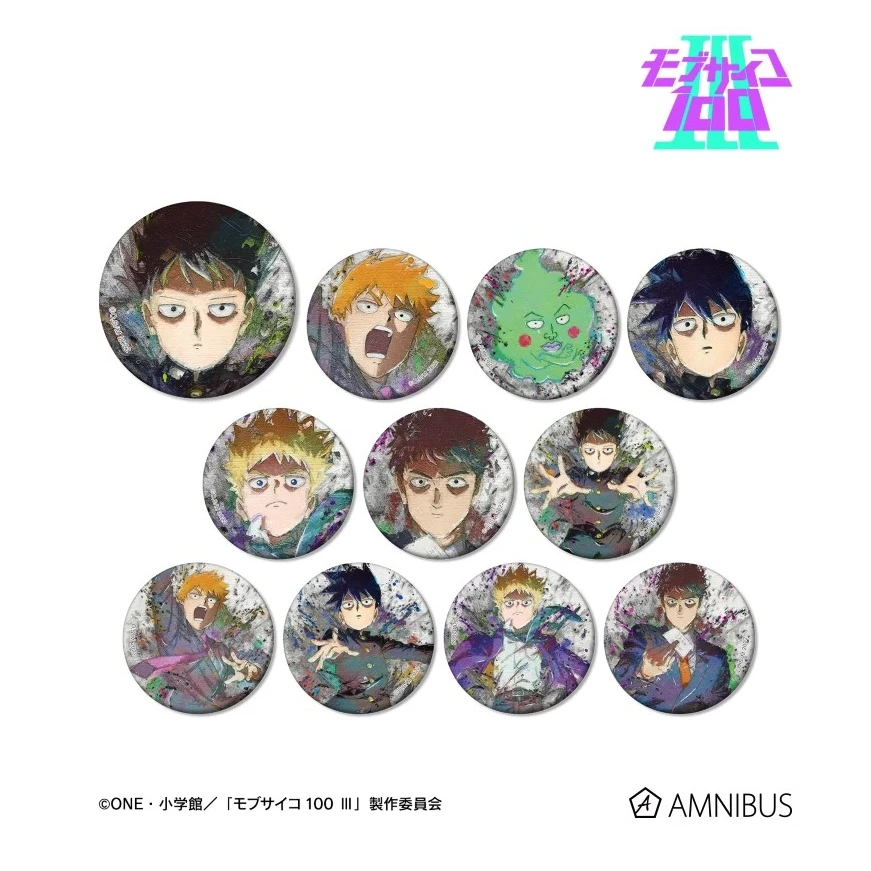 【桃太郎】灵能百分百3 grunge CANVAS 吧唧徽章 现货随机一发