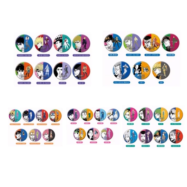 【桃太郎】JOJO的奇妙冒险 吧唧徽章 彩色影绘 现货 随机一发