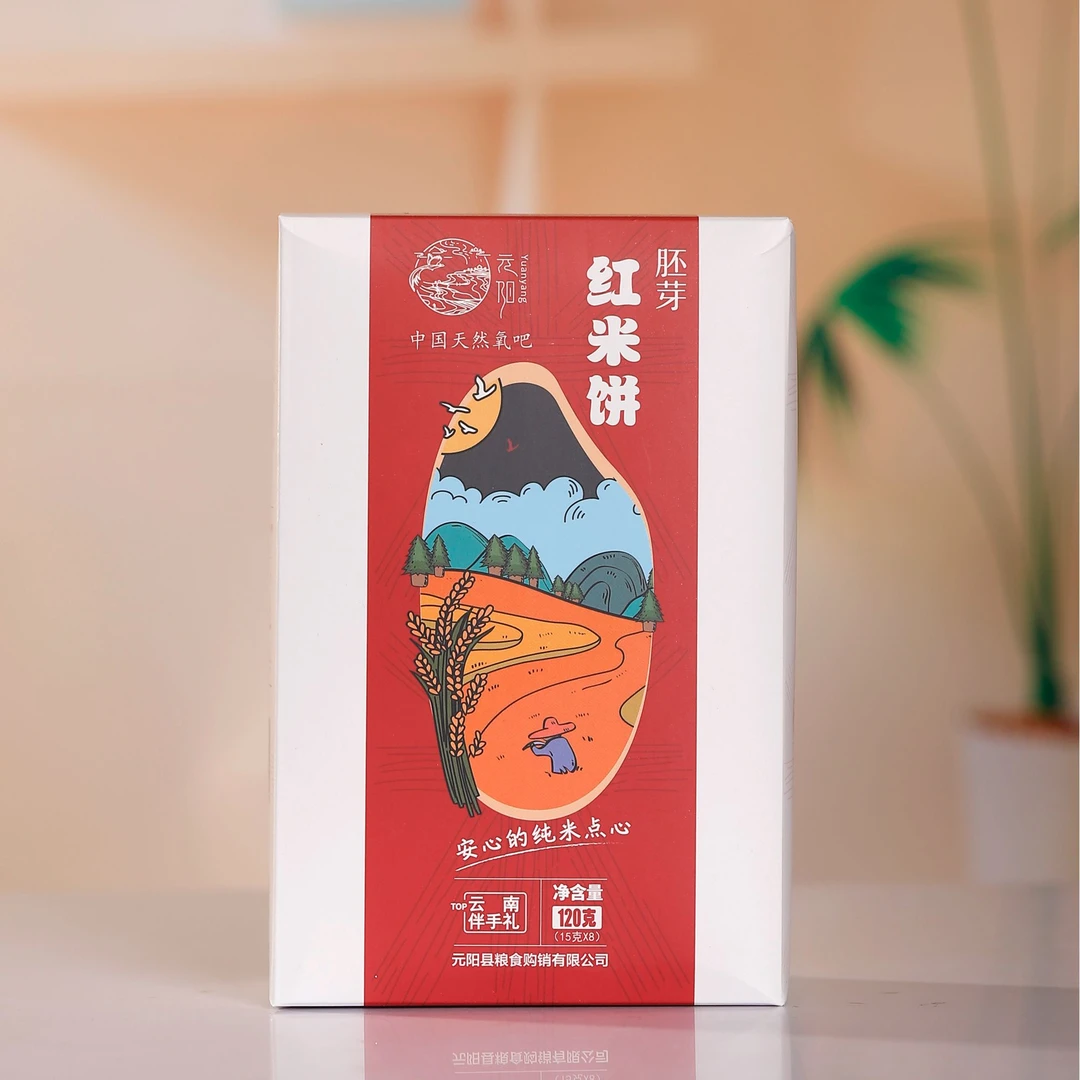 阿波红呢红米饼120g/盒