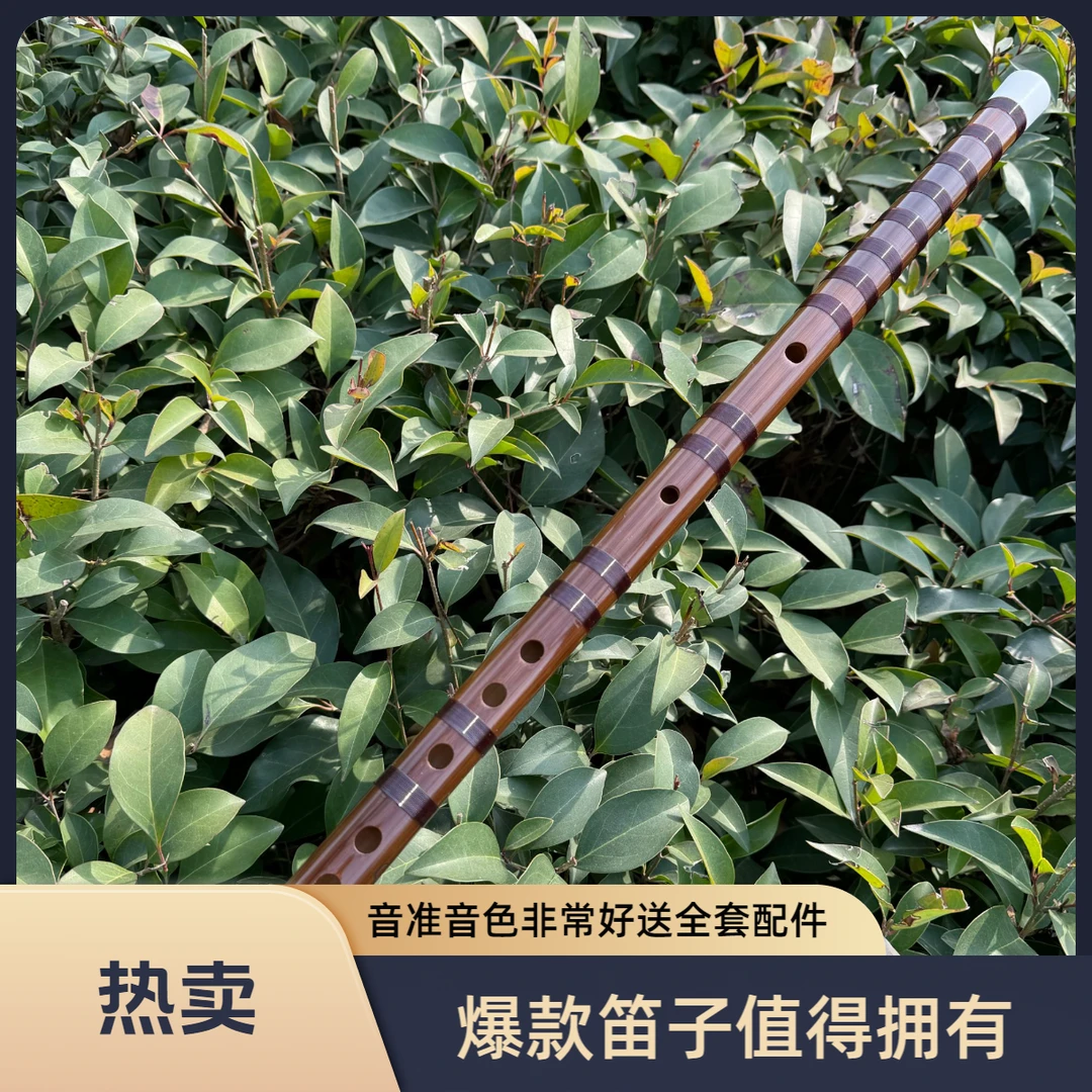 精品苦竹竹笛成人专业竹笛苦竹演奏乐器初学者考级笛子