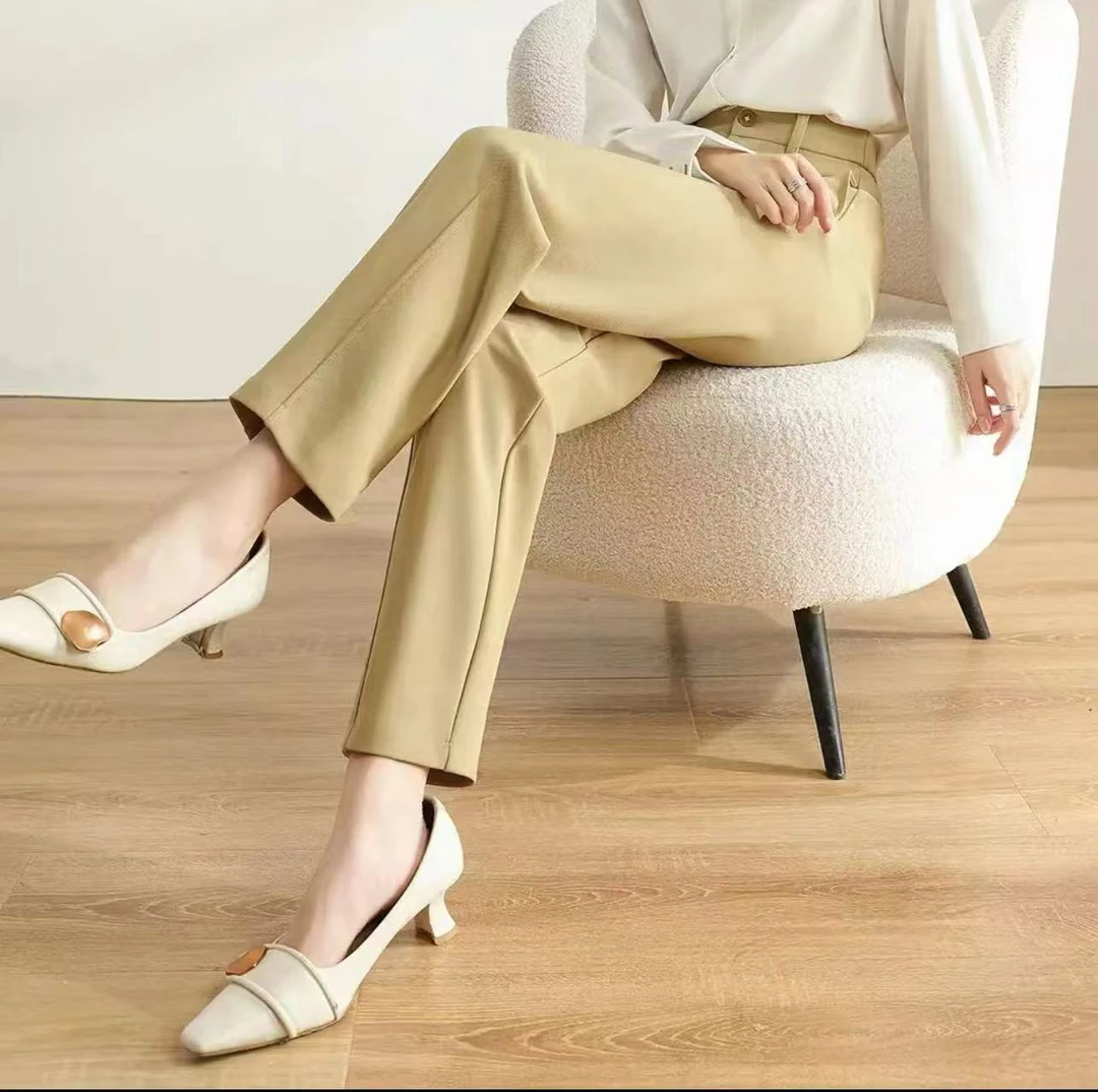 2024新款时尚休闲长裤宽松显瘦舒适外穿牡丹裤秋款小脚哈伦裤