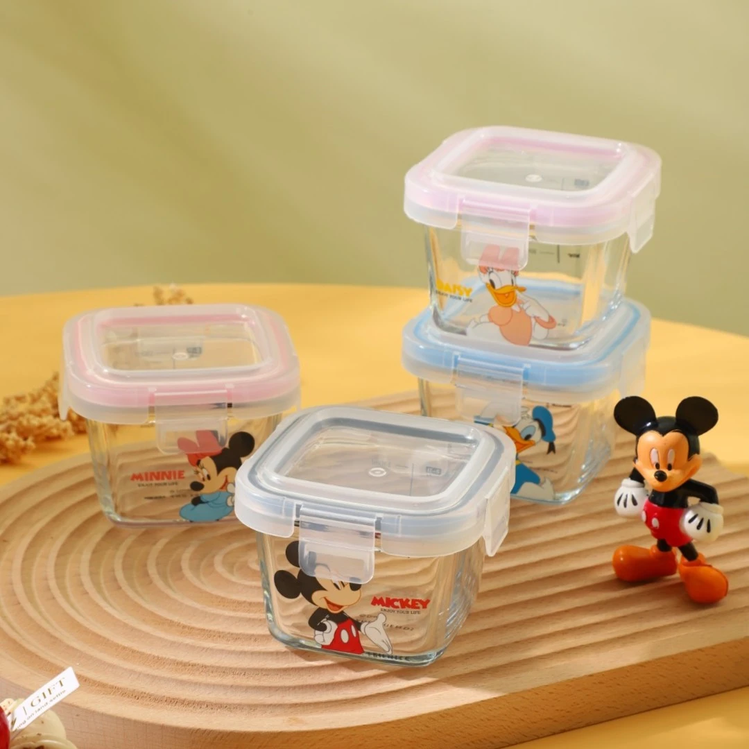 【旭业老张】迪士尼正版乐选系列方形带盖玻璃保鲜碗