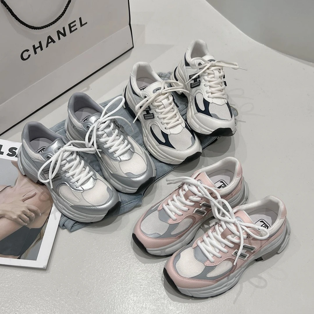 【清仓】TS/TS厚底女鞋2023夏新款跑步鞋百搭运动老爹鞋MTX36968