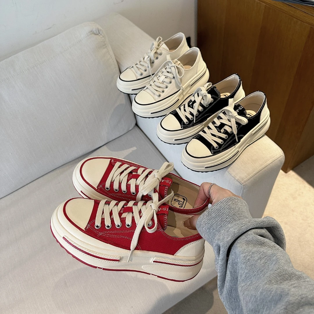 【清仓】TS新款厚底低帮老爹鞋女百搭休闲运动板鞋小白鞋女MTX36898