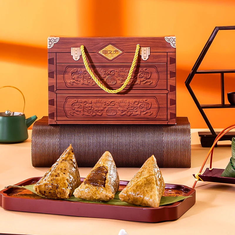 ZHONGZHIJIE/中之杰杰有如意粽子礼盒(8粽子+2枚咸鸭蛋)净重930g