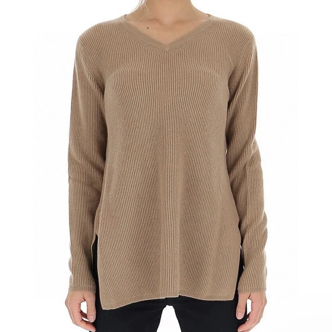 99新 MaxMara 积分-188/花汤汤/P244276330/纯色毛衣 L码