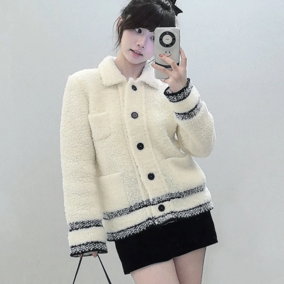 全新未使用 DIOR/迪奥 积分-388/汤/P244999557/米白色 logo外套