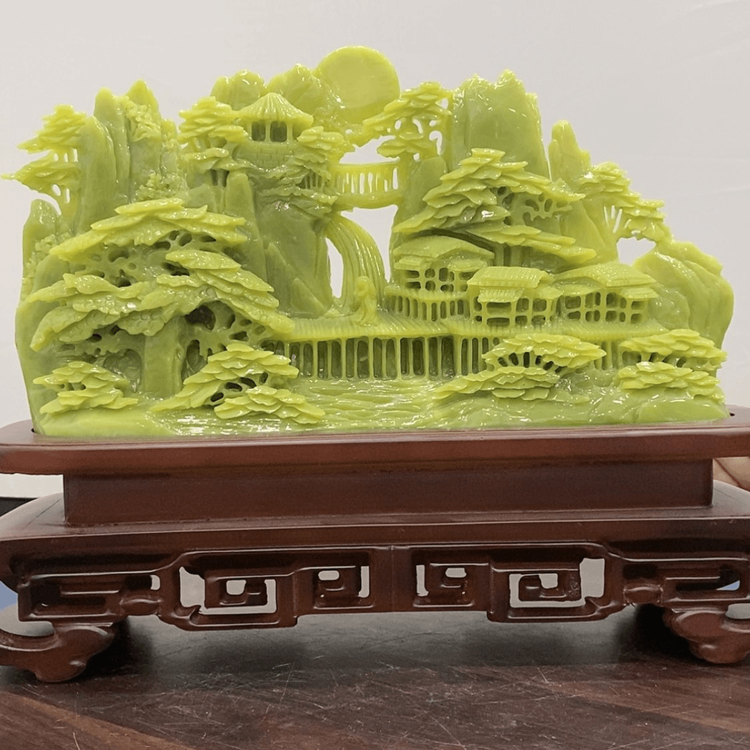 【闪购商品】蛇纹石玉摆件未镶嵌不****5