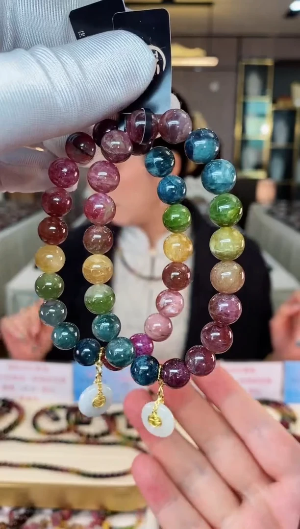 【闪购商品】碧玺单圈手串9mm+未镶嵌（多样性发一条）