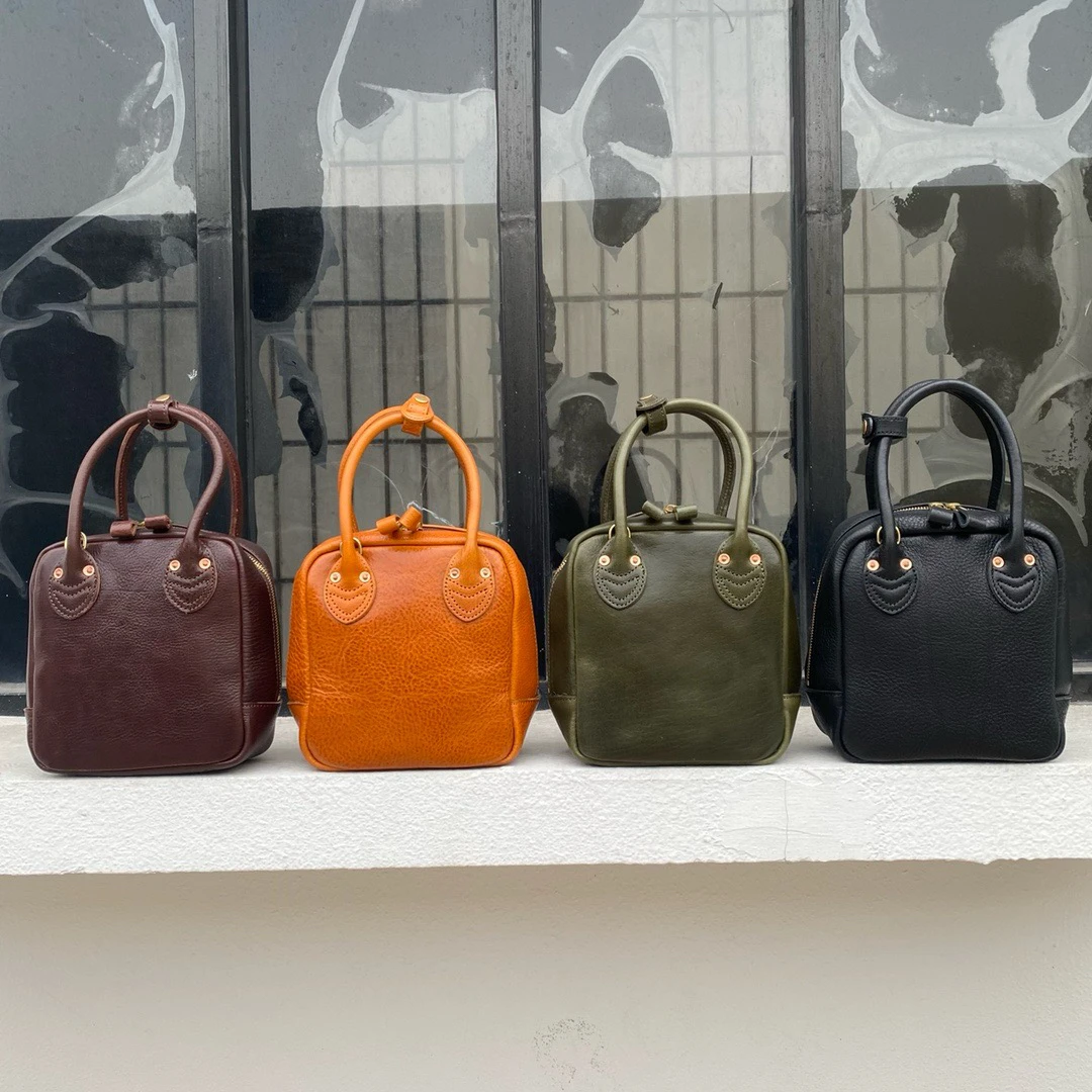 【真皮时袋】4.0厚头层牛皮包包23588