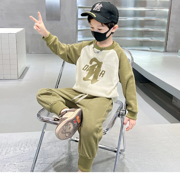 童装男童春秋款套装两件套中大童休闲服儿童女童套装