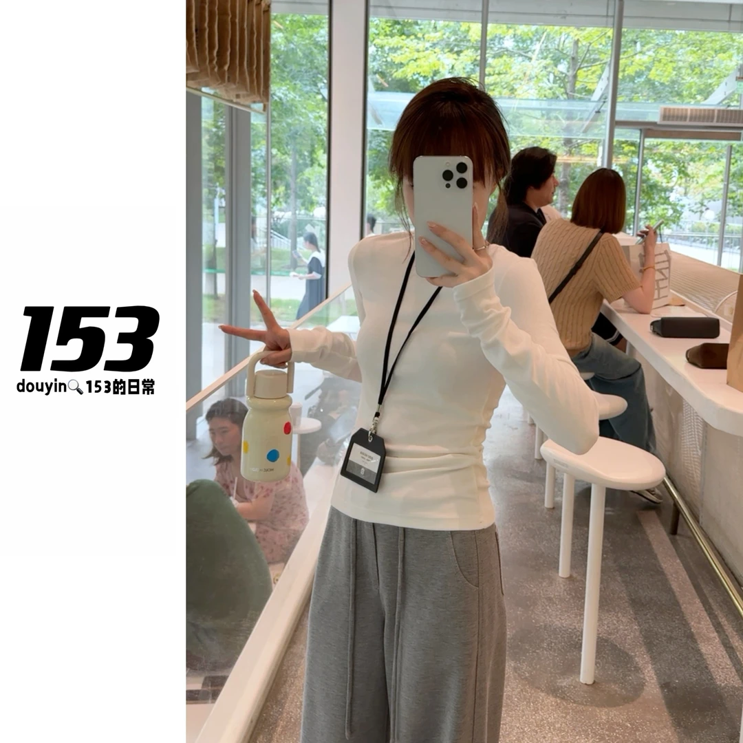 【153的日常】(叠穿内搭王)净版打底T百搭款24QT183