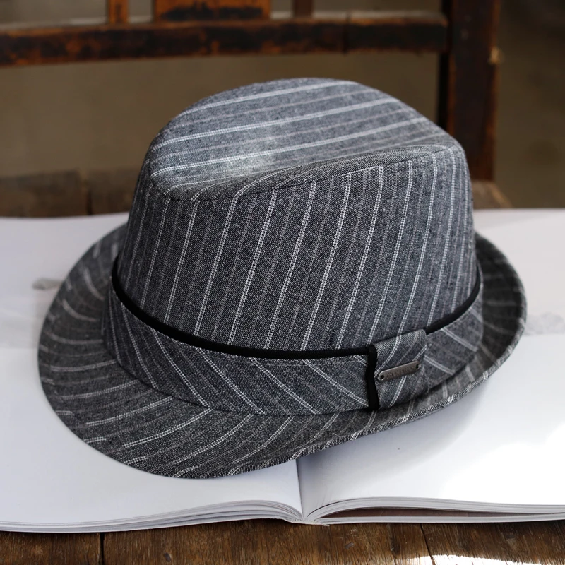 枥野日系绅士秋冬季新款男士礼帽潮流老爷帽中老年英伦复古爸爸帽