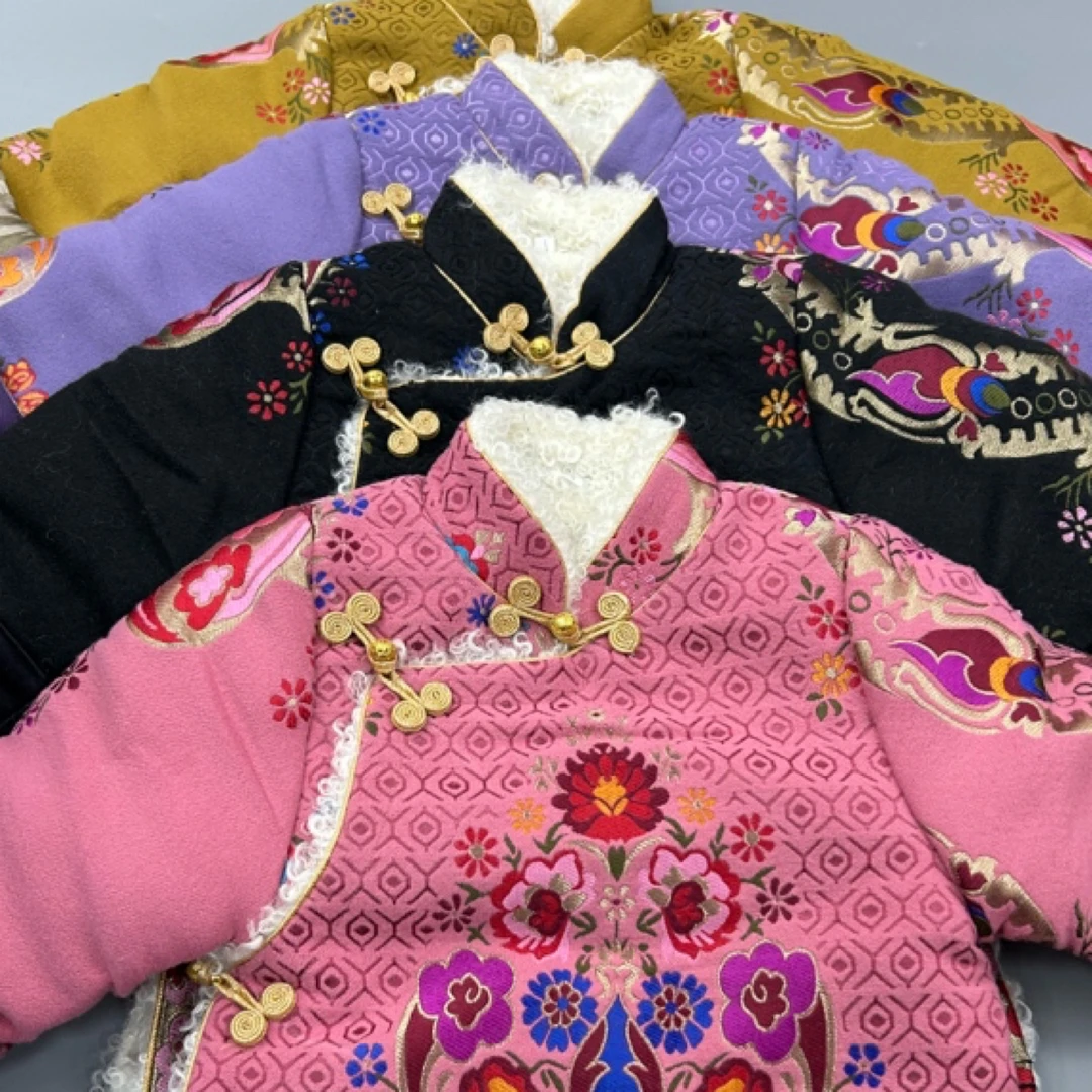 儿童藏式外套加毛