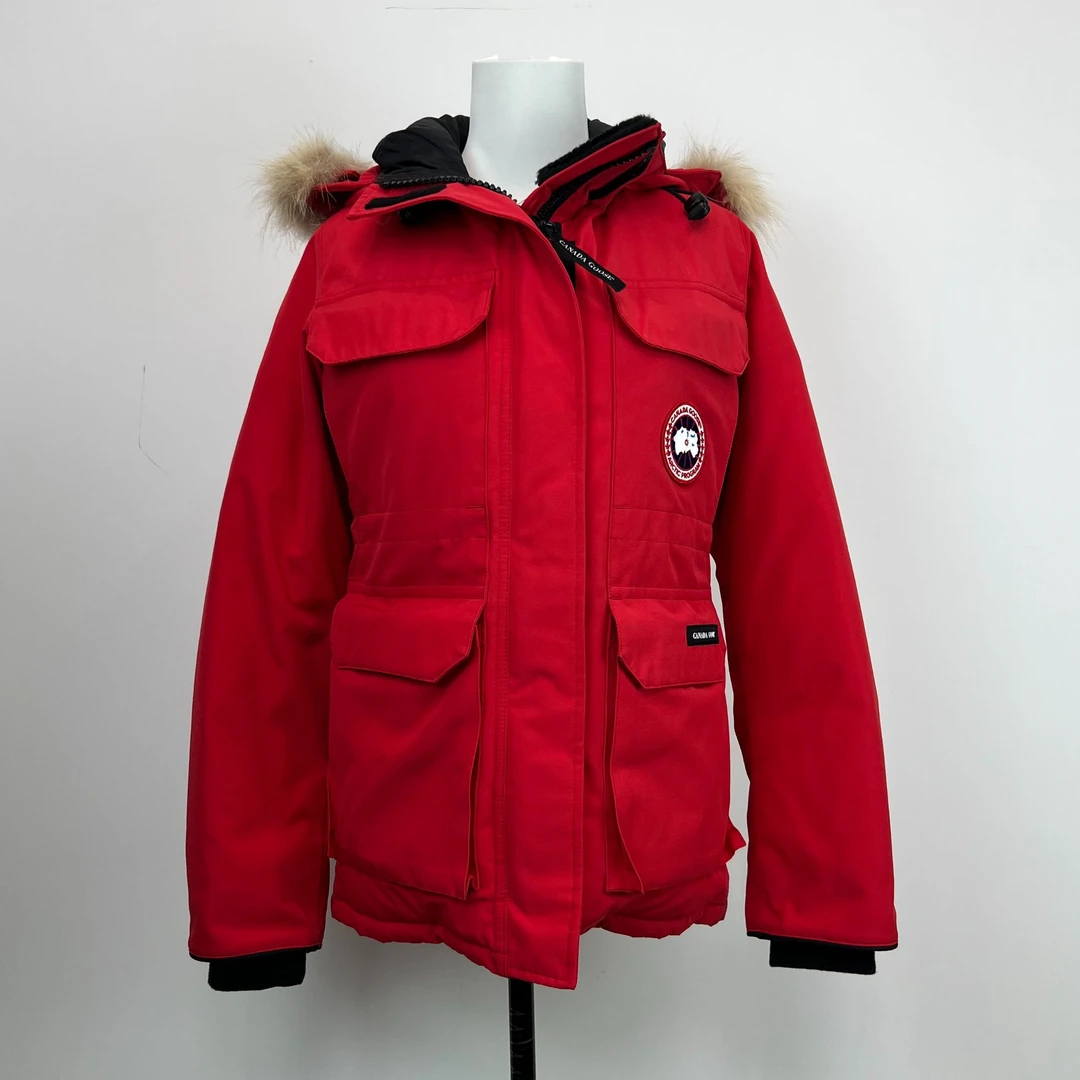 加拿大鹅/WM055/S码/纯色远征款绒帽羽绒服/95新/工价17930