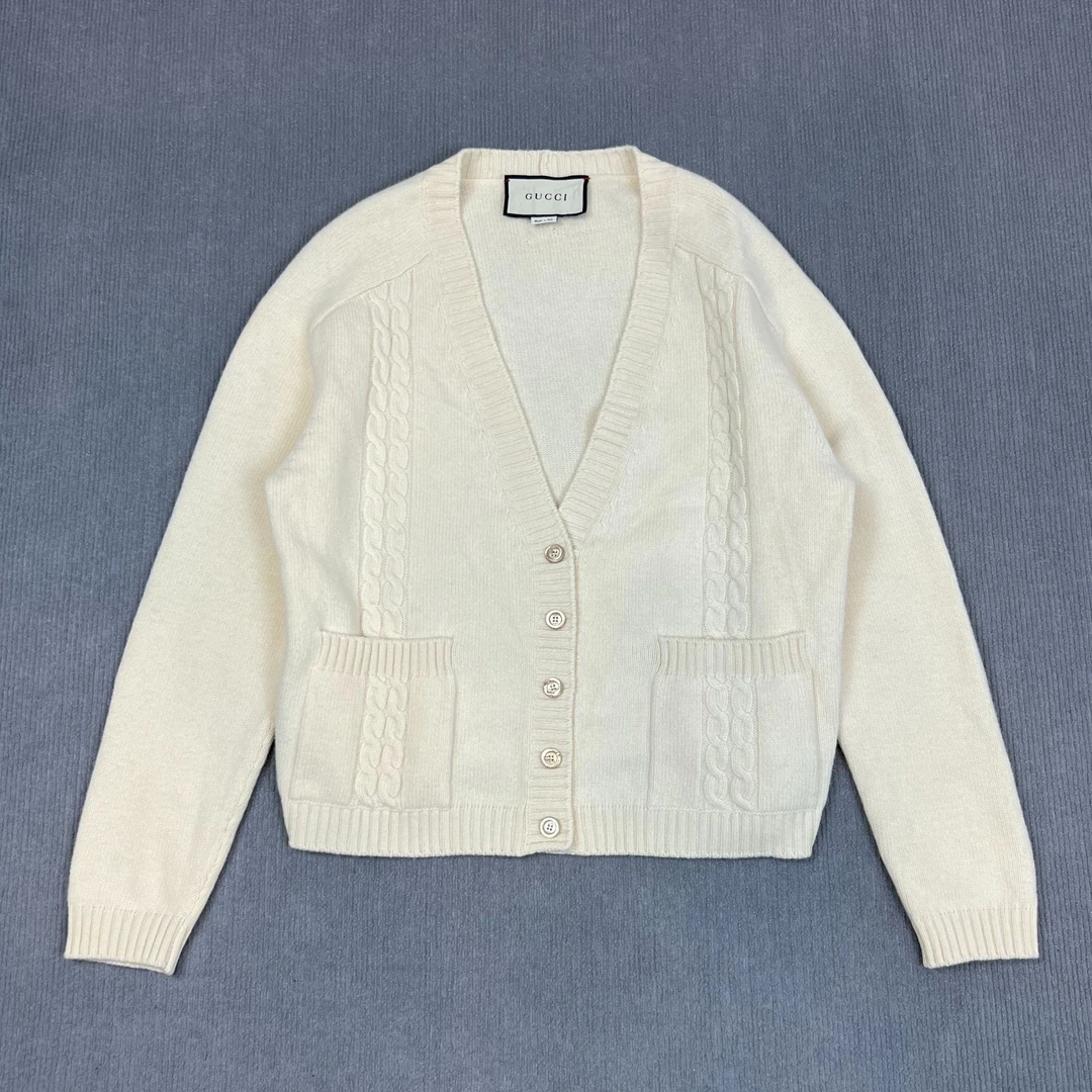 95新 GUCCI/古驰 241167/XS/刺绣双G开衫外套/14270
