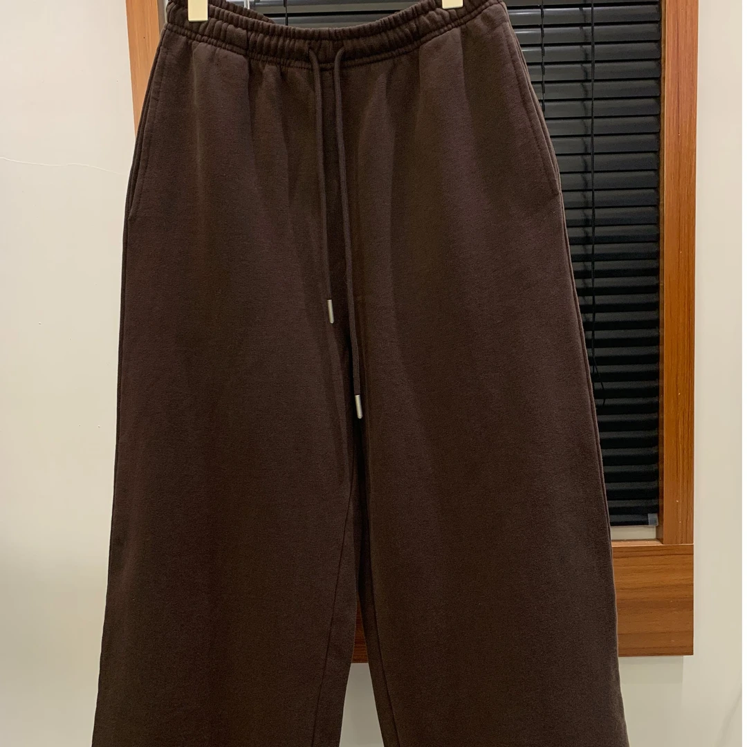 【27和YY家 STUDIO】休闲风松紧腰加绒八分百搭抽绳八分裤