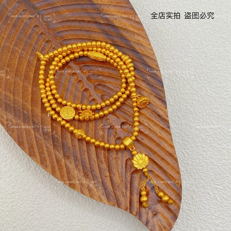 铜合金项链 【三圈美满连连手链-项链】 精工版