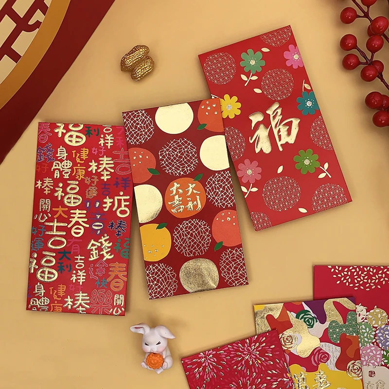 2026马年春节传统红包袋个性创意大吉大利儿童压岁通用长款利是封