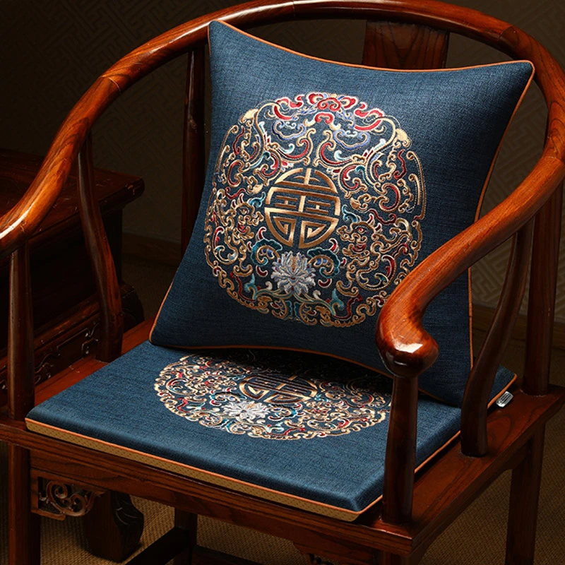 红木椅子坐垫新中式实木沙发座垫高档定制圈椅餐桌茶桌凳子垫椅垫