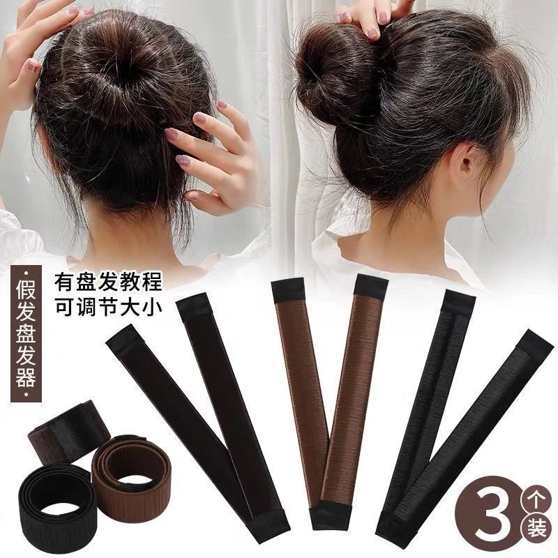 丸子头神器懒人盘发神器夏季花苞头编造型盘发固定器蓬松卷发神器