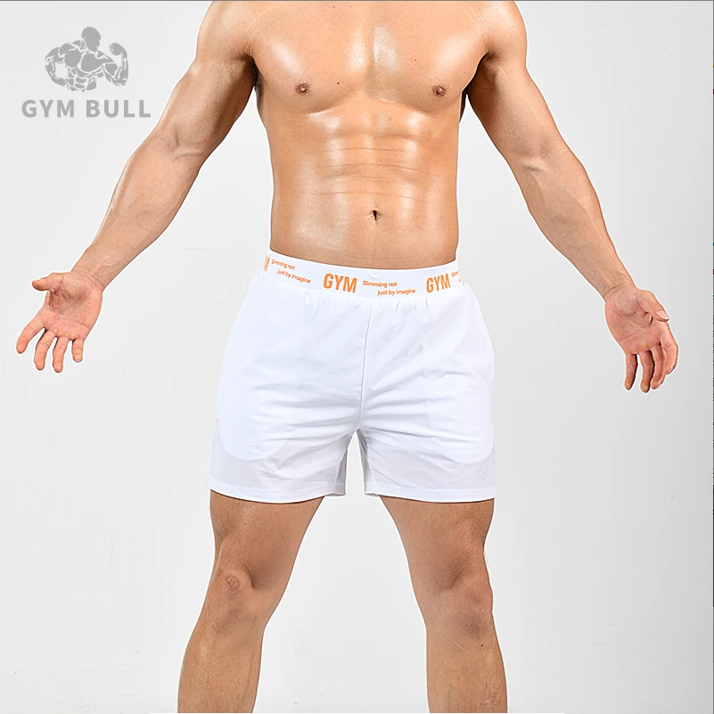 [买裤子送背心]运动短裤假两件弹力跑步训练健身套装三分裤男速干