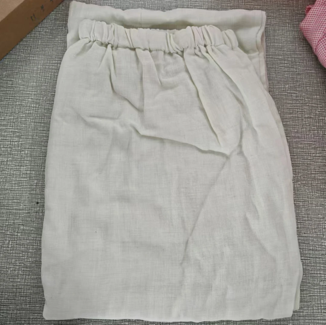 全棉双层纱裤子颜色不指定