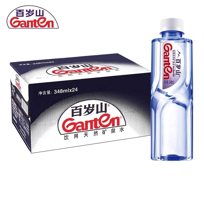 百岁山348ml24瓶饮用水小瓶装车载商务便携正品百岁山矿泉水批发